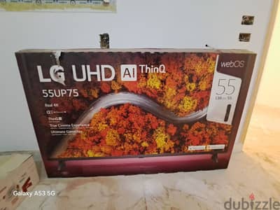 شاشه lg 55 بوصه جديده