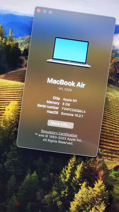 MacBook air m1 13 inch 256 8 ram