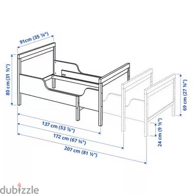 IKEA SUNDVIK Extendable Bed