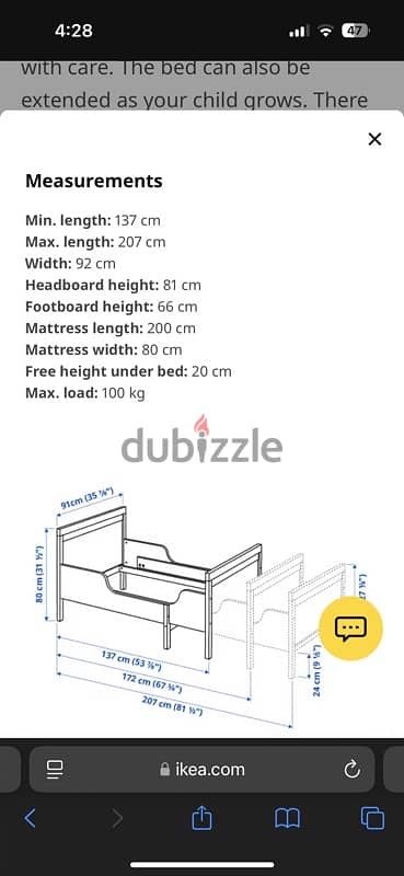 IKEA SUNDVIK Extendable Bed 1