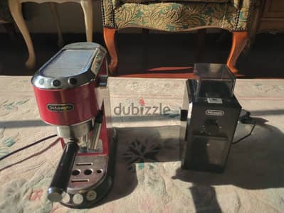 coffee machine+coffee grinder