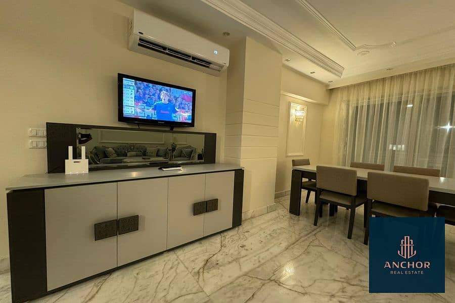 Apartment with Garden Fully Furnished with Appliances For Rent in New Cairo 0