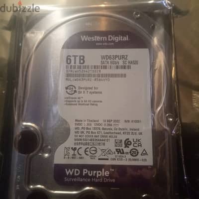 WD HDD 6TB For Computers & Cameras