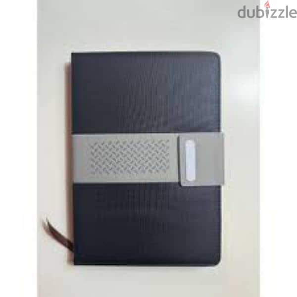 techbook note book with 8000 built in Powerbank - أجندة بباور بانك 1