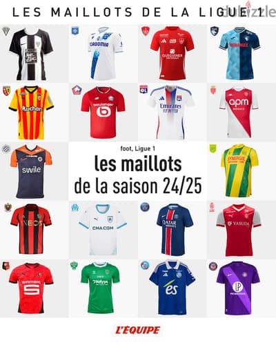 Ligue 1 french jersey 20025