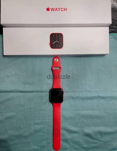 Apple Watch Series 6 44mm Red Aluminum Case with Red Sport Band (GPS)