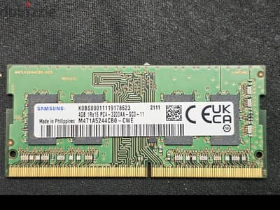 Samsung 4gb Ram ddr4 3200 for laptop