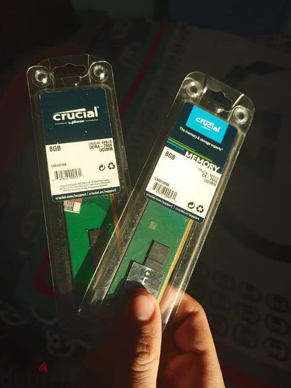 used ram ddr4 16g 2*8gram crucial 0