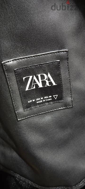 zara  bicker leather jacket size 48 3