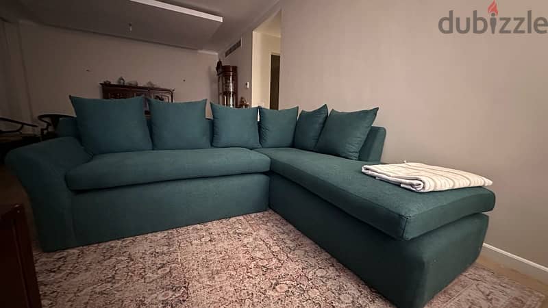 L Shape couch كنبه حرف L 1