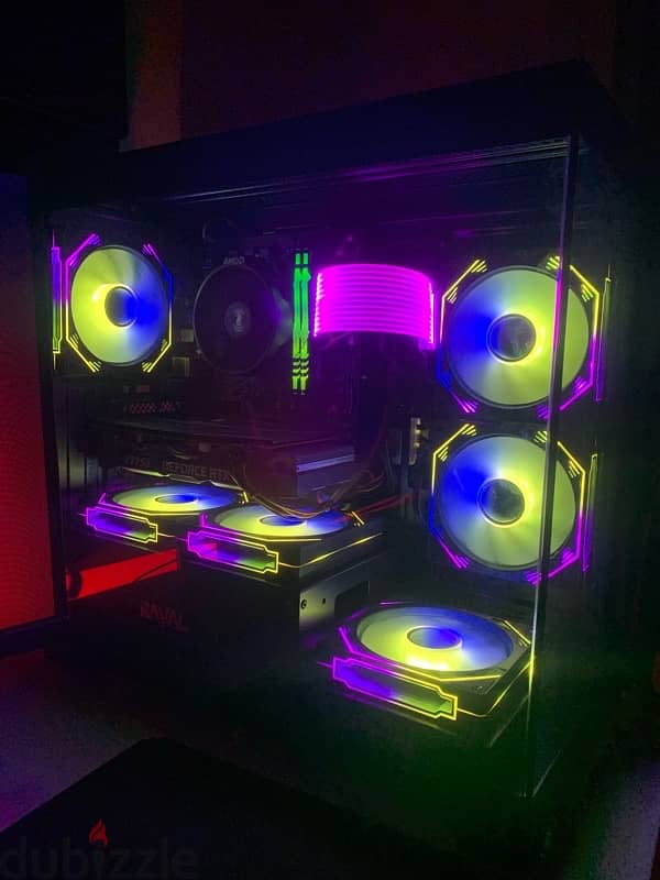 pc case 6 fan Argb 1