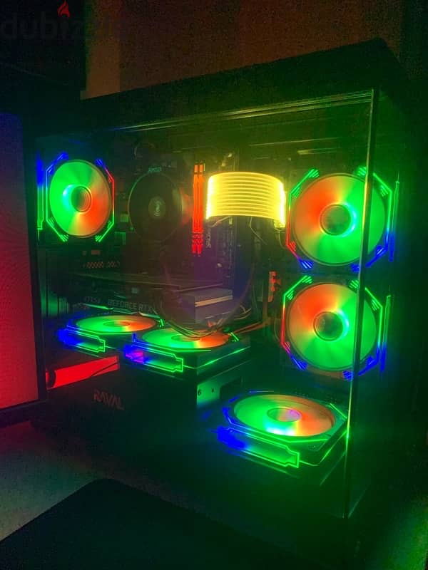 pc case 6 fan Argb 6