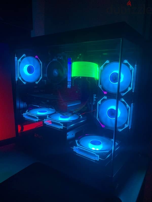 pc case 6 fan Argb 8