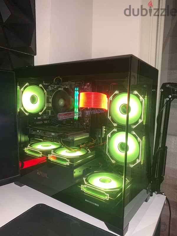 pc case 6 fan Argb 9