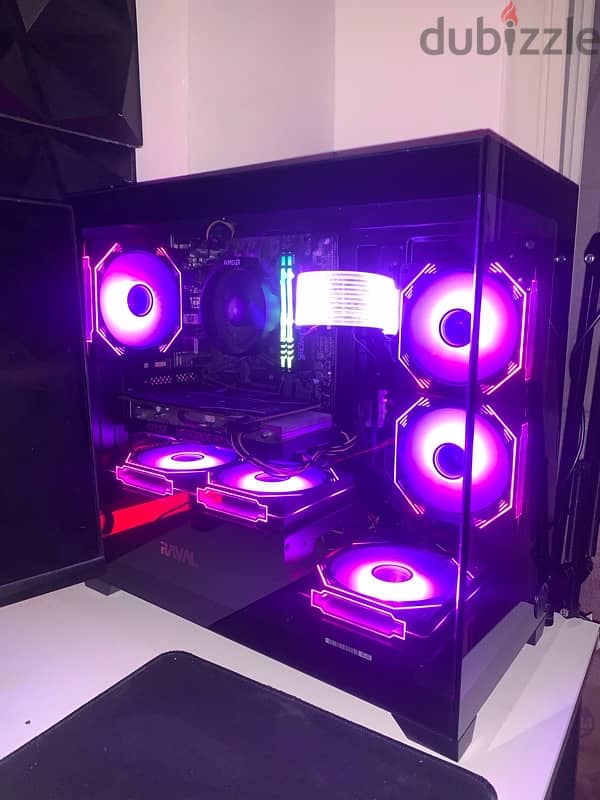 pc case 6 fan Argb 10