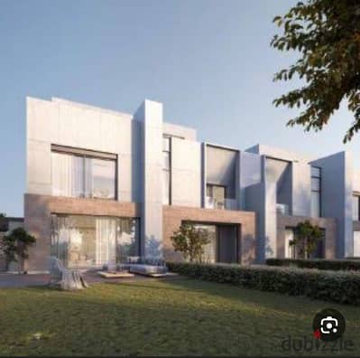 Twin house for sale at a special price, landscape view, in Faha New Zayed