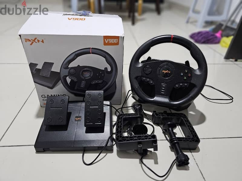 PXN V900 racing wheel دركسيون العاب  لتعليم السواقه في المنزل 0