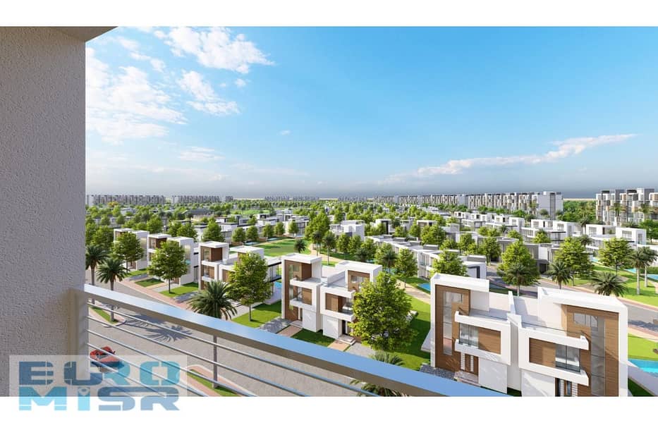 Apartment with the lowest down payment in Nyoum Mostakbal City Compound 0