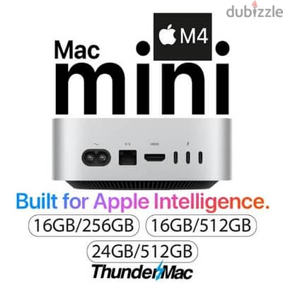 Mac Mini M4 512GB 16Ram, ماك ميني ام ٤ ٥١٢جيجا