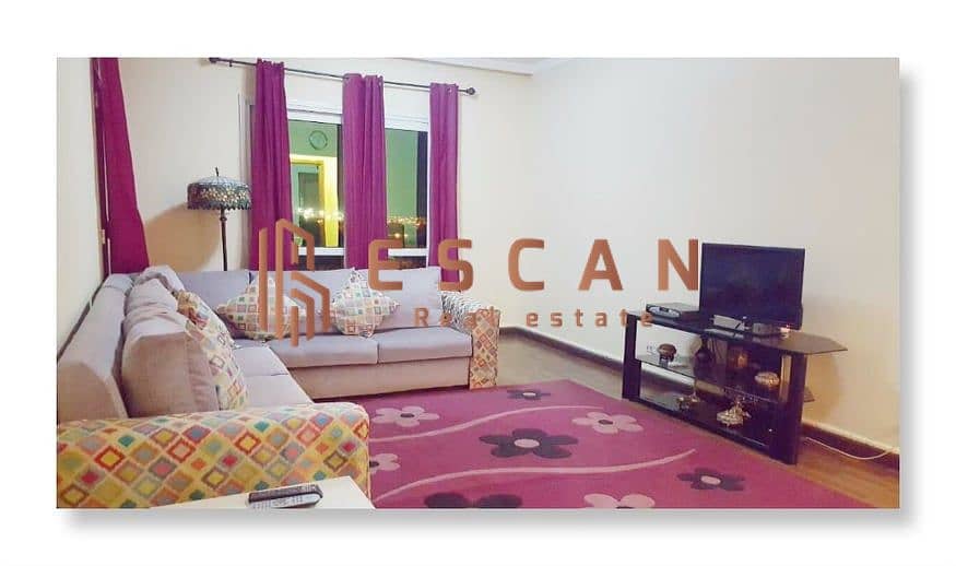 Furnished apartment available for rent in Rehab 2, 131 square meters, at a bargain price 0