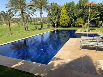 A 2000 sqm palace for rent in Katameya Heights Compound, New Cairo – a prime location with a VIP view of the golf and lakes – fully furnished