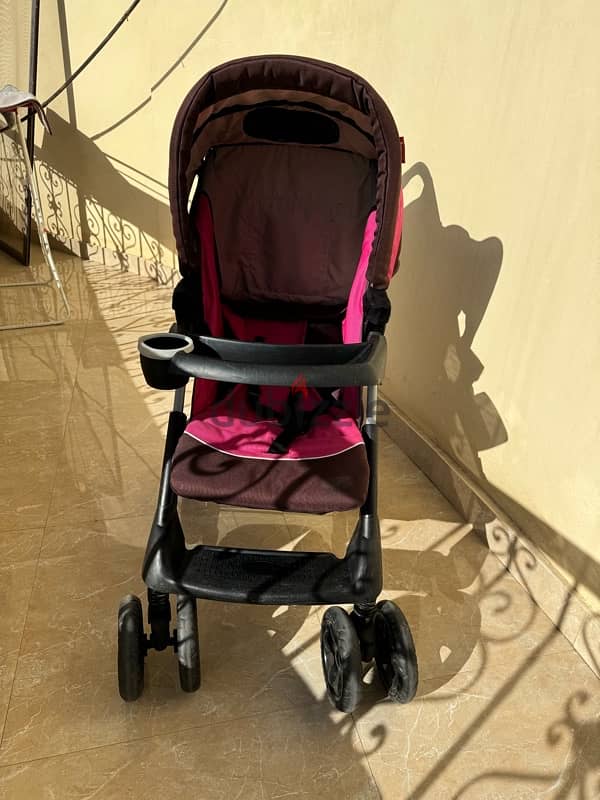 Juniors baby stroller with baby chair 2