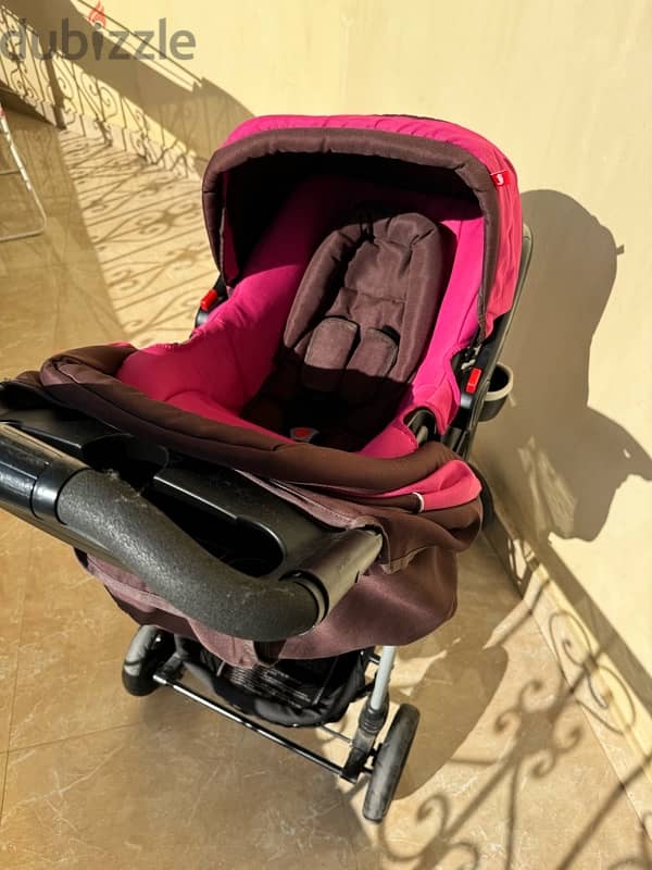 Juniors baby stroller with baby chair 4