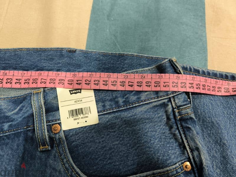 بنطلون جينز رجالي ماركه Levi's 501اورجينال جديد مقاس 42 8