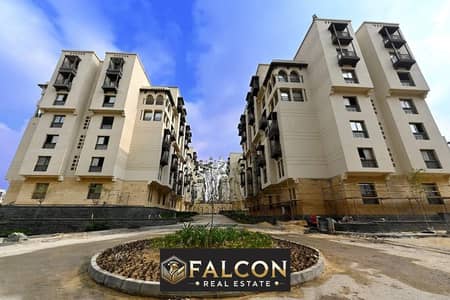 Apartment for immediate delivery for sale with a panoramic view of the landscape on Salah Salem Road (and fully finished) Arabesque Al-Fustat Compound