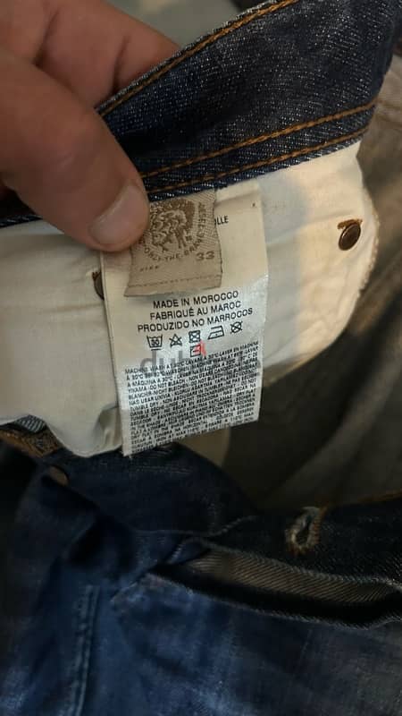 Diesel used jeans for sale original size 33 1