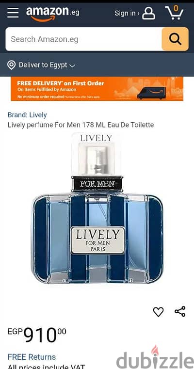 Lively blue for men