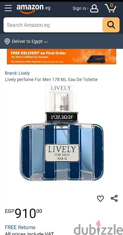 Lively blue for men 0