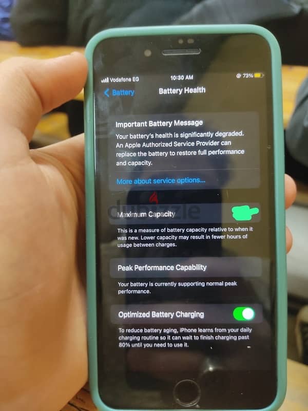 ايفون ٧بلص مساحه ١٢٨بطاريه ٦٦الجهاز مغيرش اي حاجه قبل كدا 2