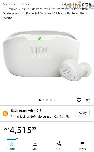 JBL wave buds in ear wireless bluetooth earphones NEW 1