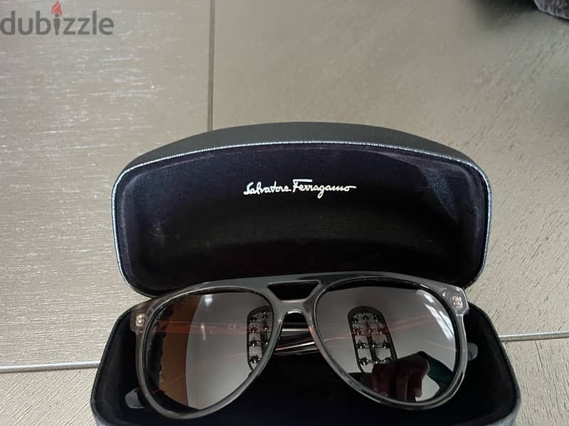 ، salvatore ferragamo sunglasses brown 1