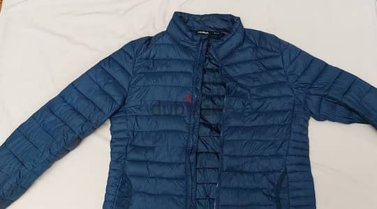 PULL & BEAR Navy Puffer Jacket (L) (Excellent Condition)