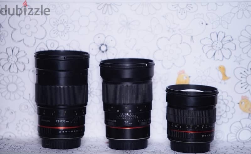 Samyang for canon متاح بدل ب عدسات سوني 0