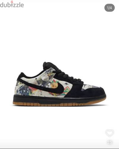 Nike x Supreme SB Dunk Low "Rammellzee" sneakers