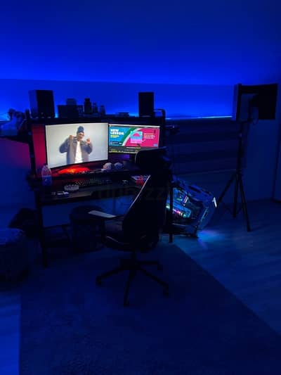 + gaming chair and desk تجميعة high end gaming pc 3080 rtx