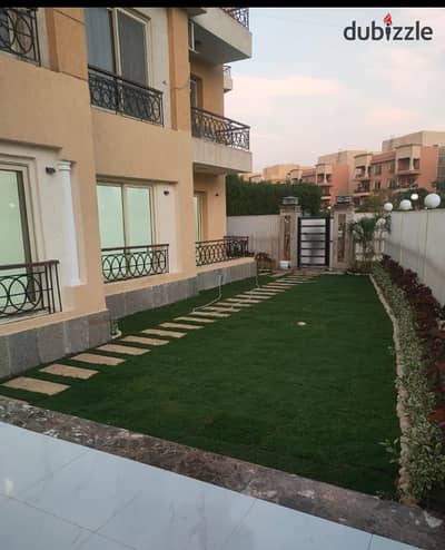 Ground floor apartment with garden for sale in Al Khamael Compound super deluxe finishing immediate delivery