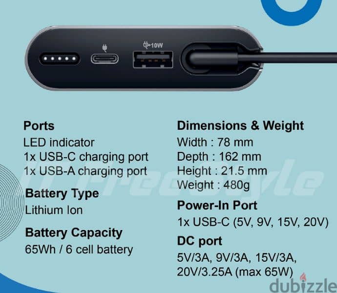 Dell Notebook Power Bank Plus 2