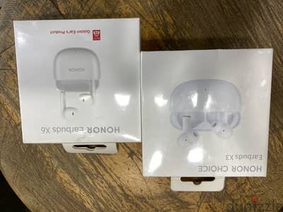 Honor Earbuds X6 / X3 White جديد متبرشم بالضمان