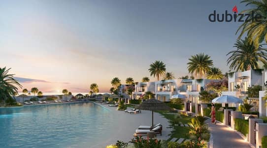 Minimum down payment for a two-bedroom chalet with a pool view in Village Sea Shore Hyde Park North Coast Ras El Hekma