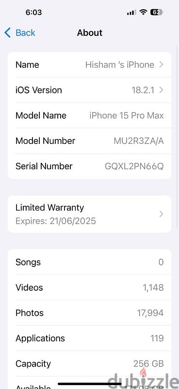 iPhone Pro Max 256G 2 Sims