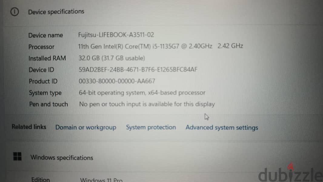 Fujitsu Notebook LIFEBOOK A3511A 7