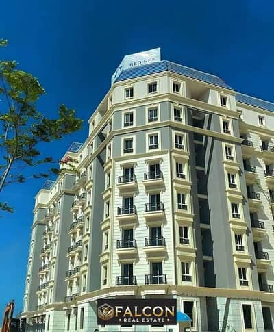 - Apartment for sale, immediate delivery, ready for inspection, sea view, in the Latin Quarter, New Alamein City, open view of the sea and lagoon