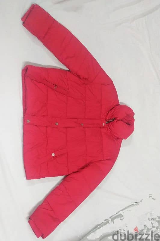 red winter jacket 0