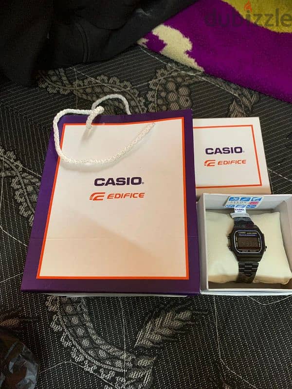 ساعة كاسيو ديجتال سوداء Casio A168 1