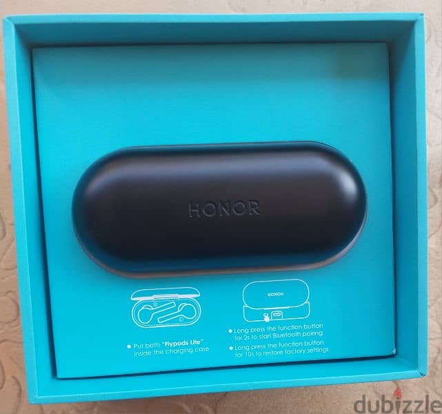 سماعة ايربودز Honor Flypods Lite أصلية ، حالة ممتازة بكامل مشتملاتها 3