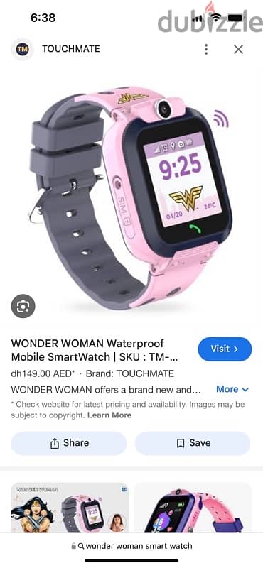 pink smart watch for girls